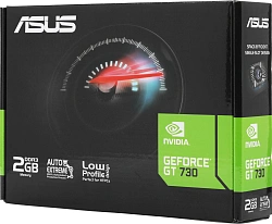 Видеокарта Asus PCI-E 2.0 GT730-2GD3-BRK-EVO NVIDIA GeForce GT 730 2Gb 64bit DDR3 902/1800 DVIx1 HDMIx1 CRTx1 HDCP Ret