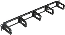 Кабельный органайзер Горизонтальный Hyperline CM-1U-PL односторонний кольца 1U шир.:19" глуб.:70мм