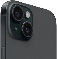 Смартфон Apple A3090 iPhone 15 256Gb черный моноблок 3G 4G 1Sim 6.1" 1179x2556 iOS 17 48Mpix 802.11 a/b/g/n/ac/ax NFC GPS GSM900/1800 Protect