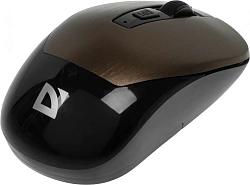 Мышь Defender Wave MM-995 бронзовый оптическая 1600dpi silent беспров. USB для ноутбука 3but (52992)