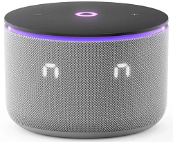 Умная колонка Yandex Станция Мини 3 Про Алиса серый 18W 2.0 BT/Wi-Fi (YNDX-00059GRY)