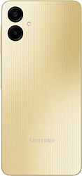 Смартфон Samsung SM-A065F Galaxy A06 128Gb 4Gb золотистый моноблок 3G 4G 2Sim 6.7" 720x1600 Android 14 50Mpix 802.11 a/b/g/n/ac GPS GSM900/1800 GSM1900 microSD max1024Gb