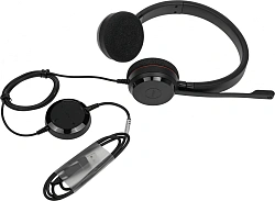 Наушники с микрофоном Jabra Evolve 20 черный накладные USB оголовье (4999-823-169)