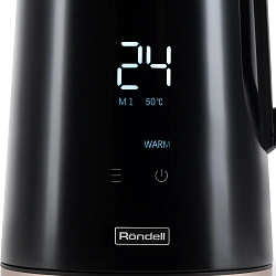 Чайник электрический Rondell RDE-1007 1.7л. 2200Вт черный корпус: пластик