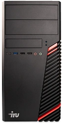 Корпус LinkWorld 727-A IRU черный без БП mATX 2xUSB3.0 audio