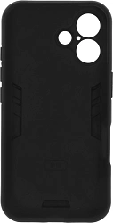 Чехол (клип-кейс) BoraSCO для Apple iPhone 16 Anti-Shok Case черный (74537)
