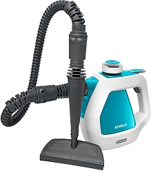 Пароочиститель ручной Kitfort КТ-918-3 1000Вт бирюзовый/белый