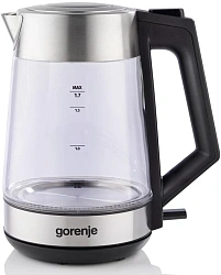 Чайник электрический Gorenje K17OGS 1.7л. нержавеющая сталь корпус: стекло