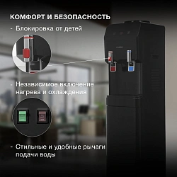 Кулер Hyundai H-WD4231E напольный электронный белый