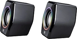 Колонки Defender Solar 9 2.0 черный 10Вт BT