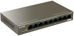 Коммутатор Tenda TEF1109P-8-102W (L2) 9x100Мбит/с 8PoE 92W неуправляемый