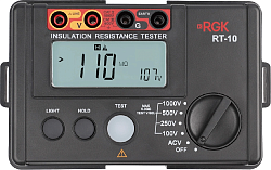 Мегаомметр RGK RT-10 цифровой черный (755238)