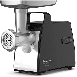 Мясорубка Moulinex ME558810 2200Вт черный/серый