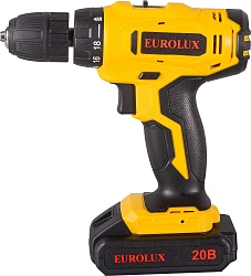 Дрель-шуруповерт Eurolux ДА-20/2Li аккум. патрон:быстрозажимной (кейс в комплекте) (72/14/52)