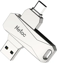 Флеш Диск Netac 256GB U782C NT03U782C-256G-30PN USB3.0 серебристый