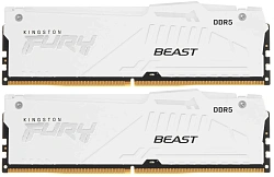 Память DDR5 2x32GB 5600MHz Kingston KF556C36BWEAK2-64 Fury Beast RGB RTL Gaming PC5-44800 CL36 DIMM 288-pin 1.25В kit single rank с радиатором Ret