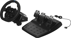 Руль Logitech G923 10кноп. (с педалями) черный