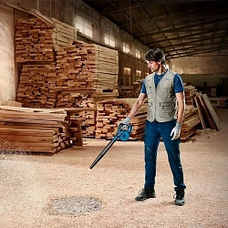 Воздуходувка Bosch GBL 18V-120 пит.:от аккум. синий