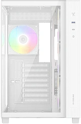 Корпус ID-Cooling View 510 белый без БП ATX 10x120mm 1xUSB3.0 audio bott PSU