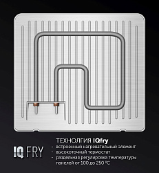 Электрогриль Polaris PGP 2202 IQfry 2200Вт черный