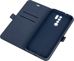 Чехол (флип-кейс) DF для Xiaomi Redmi 9 xiFlip-62 синий (DF XIFLIP-62 (BLUE))