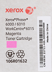 Картридж лазерный Xerox 106R01632 пурпурный (1000стр.) для Xerox Ph 6000/6010N/WC 6015