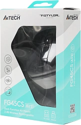 Мышь A4Tech Fstyler FG45CS Air2 серый оптическая 2000dpi silent беспров. USB для ноутбука 7but (FG45CS AIR2 USB (STONE GREY))