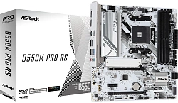 Материнская плата Asrock B550M Pro RS Soc-AM4 AMD B550 4xDDR4 mATX AC`97 8ch(7.1) 2.5Gg RAID+HDMI+DP