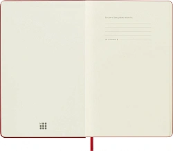 Блокнот Moleskine CLASSIC QP062R Large 130х210мм 240стр. нелинованный твердая обложка красный