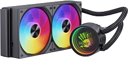 Система водяного охлаждения Bloody LC-10 ARGB Soc-AM5/AM4/1200/1700/1851 черный 4-pin 20-35dB Al+Cu 260W Ret (LC-10-ARGB240-BK)