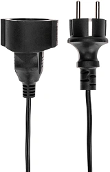 Удлинитель силовой PROconnect PROc-Uc (13-4913) 3x0.75кв.мм 1розет. 10м ПВС 6A пласт.рамка черный