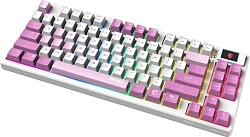 Клавиатура MSI Forge GK600 механическая белый/фиолетовый USB беспроводная BT/Radio Multimedia for gamer LED (S11-43RUQ01-HH9) кабель 1.8м