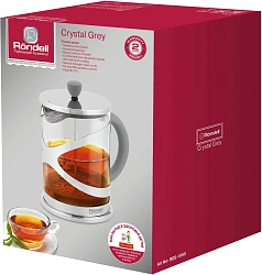 Френч-пресс Rondell Crystal Grey RDS-1669 1л серый