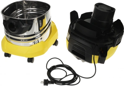 Строительный пылесос Karcher WD 4 S V-20/5/22 1000Вт (уборка: сухая/сбор воды) желтый