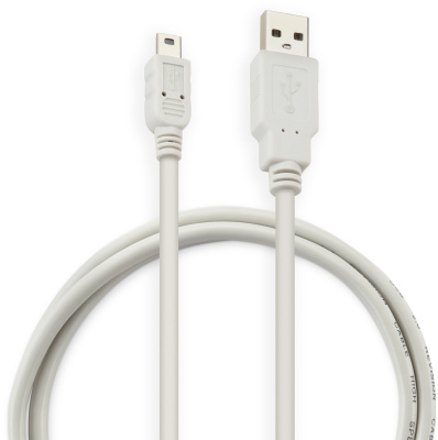 Кабель Buro USB A(m) mini USB B (m) 1м (USB2.0-M5P-1) серый