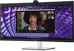 Монитор Dell 34.14" P3424WEB черный IPS LED 21:9 HDMI M/M Cam матовая HAS Piv 1000:1 300cd 178гр/178гр 3440x1440 60Hz DP WQ USB 10.83кг