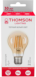 Лампа филам. Thomson Filament TH-B2112 11Вт цок.:E27 груша 220B св.свеч.бел.теп. A60 (упак.:1шт)