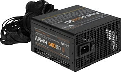 Блок питания Formula ATX 600W APMM-600BD 80+ bronze (20+4pin) APFC 120mm fan 5xSATA RTL