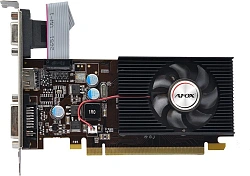 Видеокарта Afox PCI-E 2.0 AF210-1024D3L4-V2 NVIDIA G210 1Gb 64bit DDR3 520/1600 DVIx1 HDMIx1 CRTx1 HDCP Ret low profile