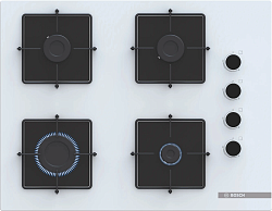 Газовая варочная поверхность Bosch POP7C2P30O белый
