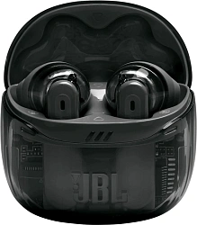 Гарнитура вкладыши JBL Tune Flex 2 Ghost Edition прозрачный/черный беспроводные bluetooth в ушной раковине (JBLTFLEX2GBLK)