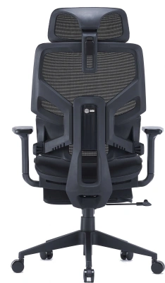 Кресло Cactus CS-CHR-MC01-BK черный сет./эко.кожа с подголов. крестов. пластик