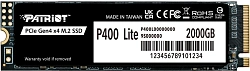 Накопитель SSD Patriot PCIe 4.0 x4 2TB P400LP2KGM28H P400 Lite M.2 2280