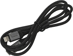 Кабель Hoco X102 Fresh iP USB Type-C (m)-Lightning (m) 1м черный коробка