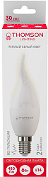 Лампа светодиодная Thomson TH-B2025 6Вт цок.:E14 свеча 220B св.свеч.бел.теп. Tail Candle (упак.:1шт)