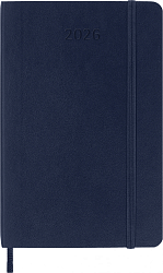 Еженедельник Moleskine CLASSIC SOFT WKNT Pocket 90x140мм 144стр. мягкая обложка синий сапфир