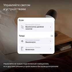 Умный выключатель Yandex YNDX-00532 2-хкл. универсальный белый
