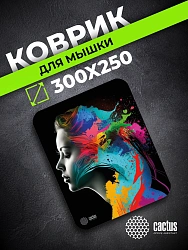 Коврик для мыши Cactus Color paint 300x250x3мм (CS-MPC-D08M)