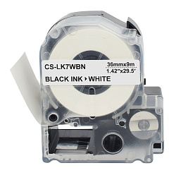 Картридж ленточный Cactus CS-LK7WBN LK-7WBN черный на белом для Epson LW1000P/Z700/Z900