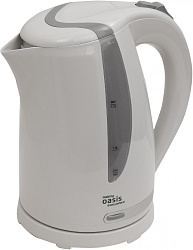 Чайник электрический Oasis K-2PW 1.7л. 2200Вт белый корпус: пластик